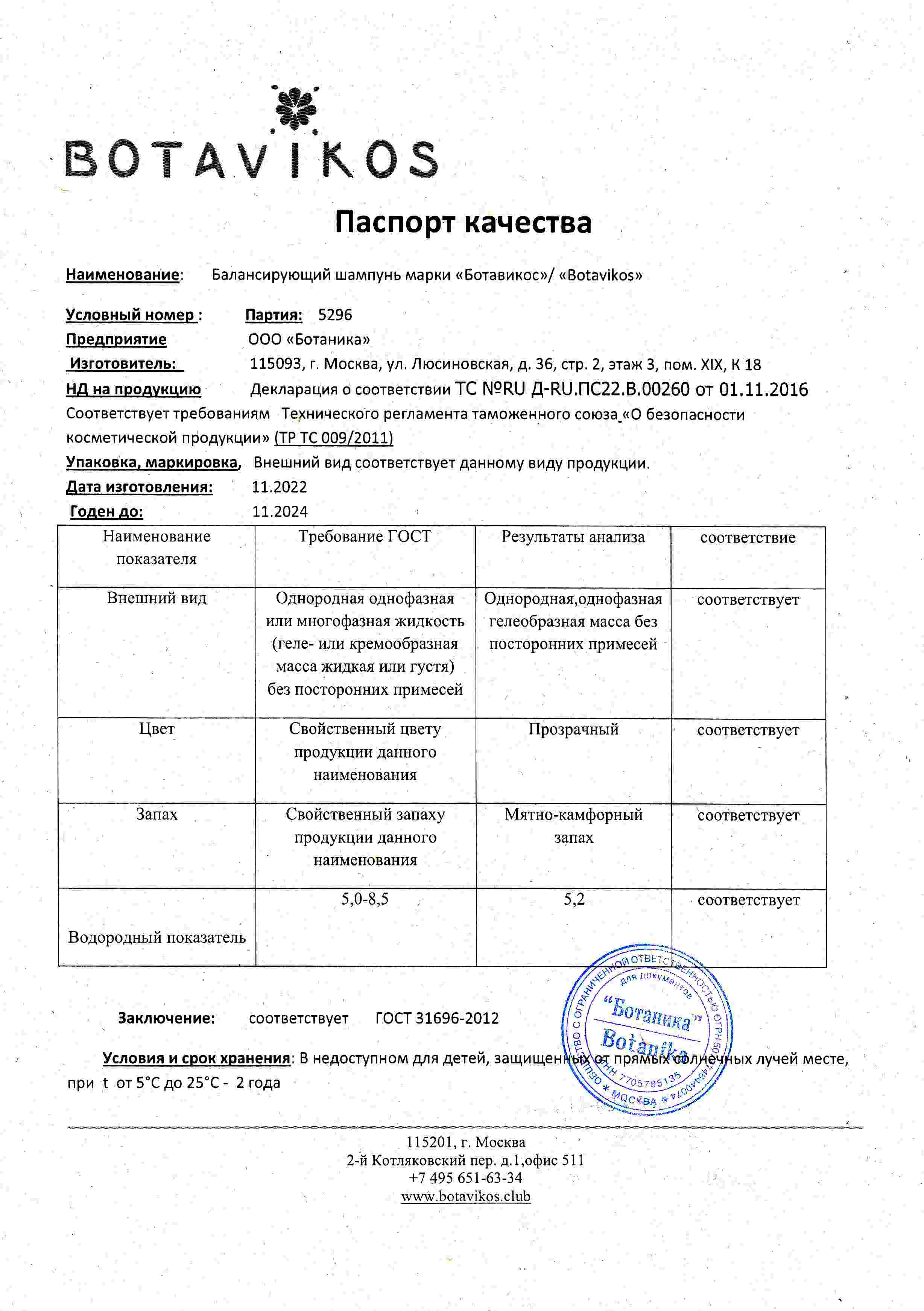 Паспорт №112022